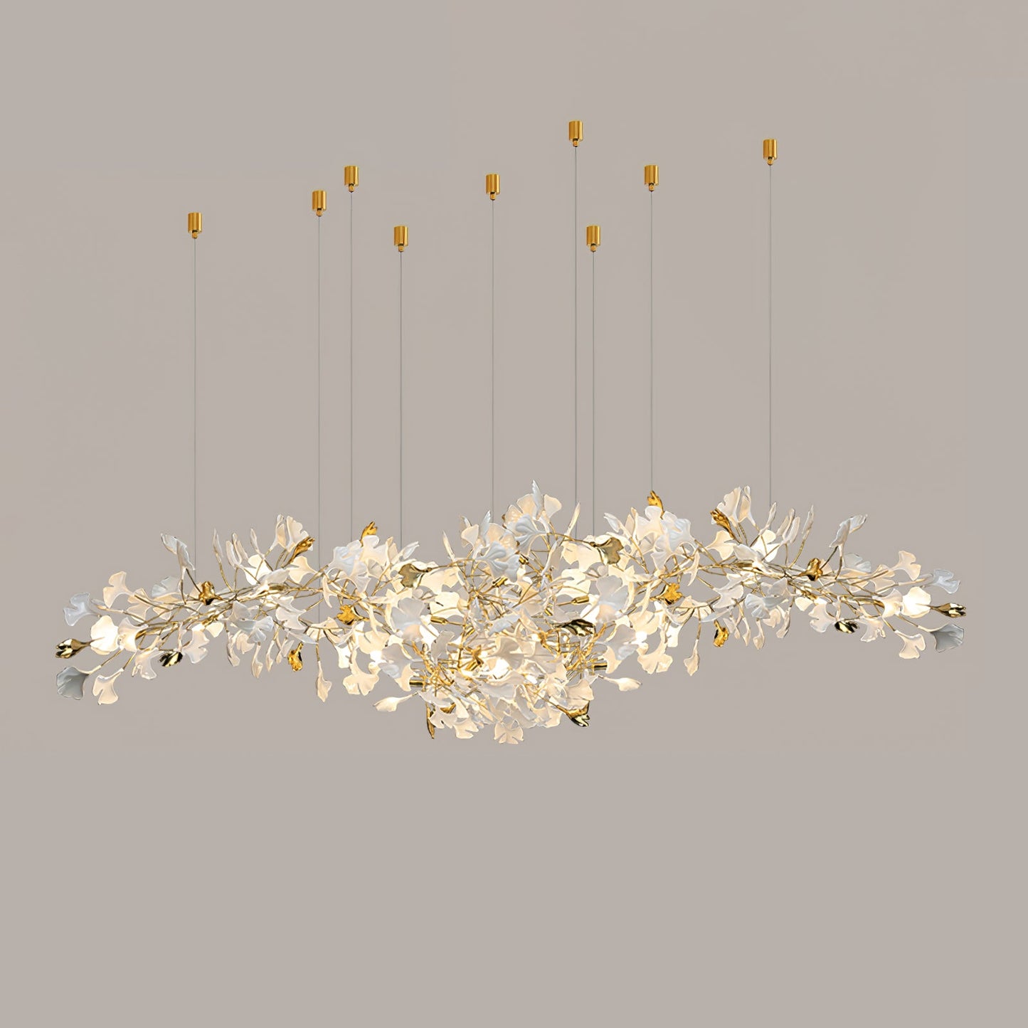 Gingko Drape Chandelier - Elegant Design with Adjustable Brightness