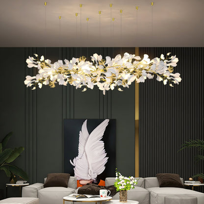 Gingko Drape Chandelier - Elegant Design with Adjustable Brightness