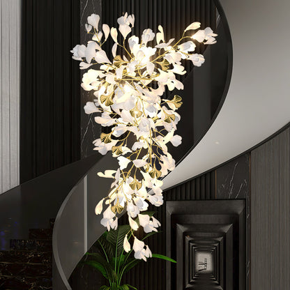 Gingko Drape Chandelier - Elegant Design with Adjustable Brightness