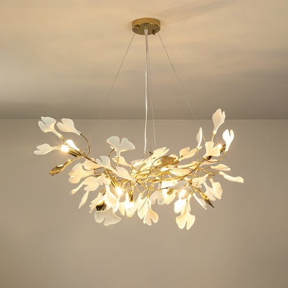 Gingko Drape Chandelier - Elegant Design with Adjustable Brightness