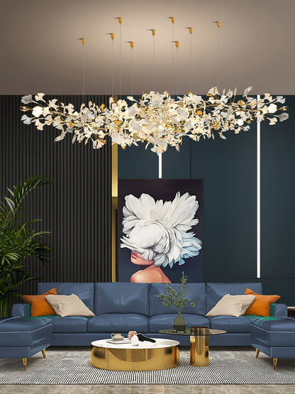 Gingko Drape Chandelier - Elegant Design with Adjustable Brightness