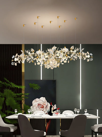 Gingko Drape Chandelier - Elegant Design with Adjustable Brightness
