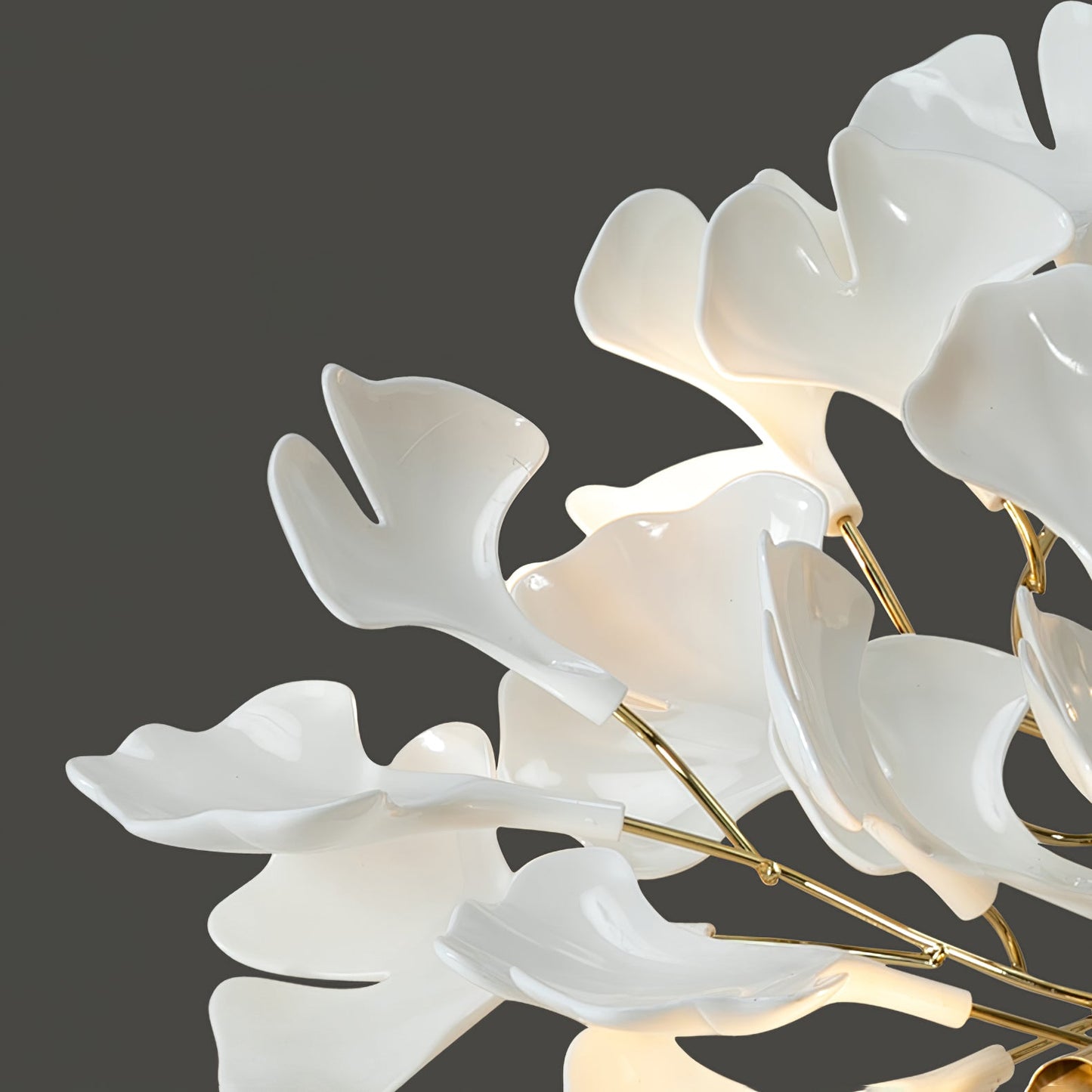 Gingko Drape Chandelier - Elegant Design with Adjustable Brightness
