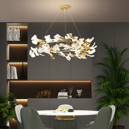 Gingko Drape Chandelier - Elegant Design with Adjustable Brightness