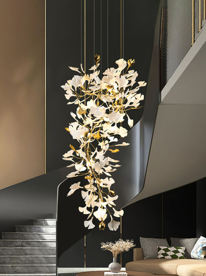 Gingko Drape Chandelier - Elegant Design with Adjustable Brightness