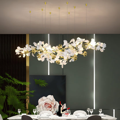 Gingko Drape Chandelier - Elegant Design with Adjustable Brightness