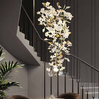 Gingko Drape Chandelier - Elegant Design with Adjustable Brightness