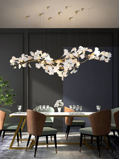 Gingko Drape Chandelier - Elegant Design with Adjustable Brightness