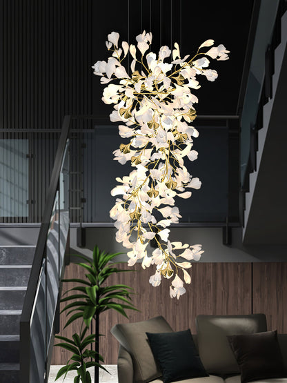 Gingko Drape Chandelier - Elegant Design with Adjustable Brightness