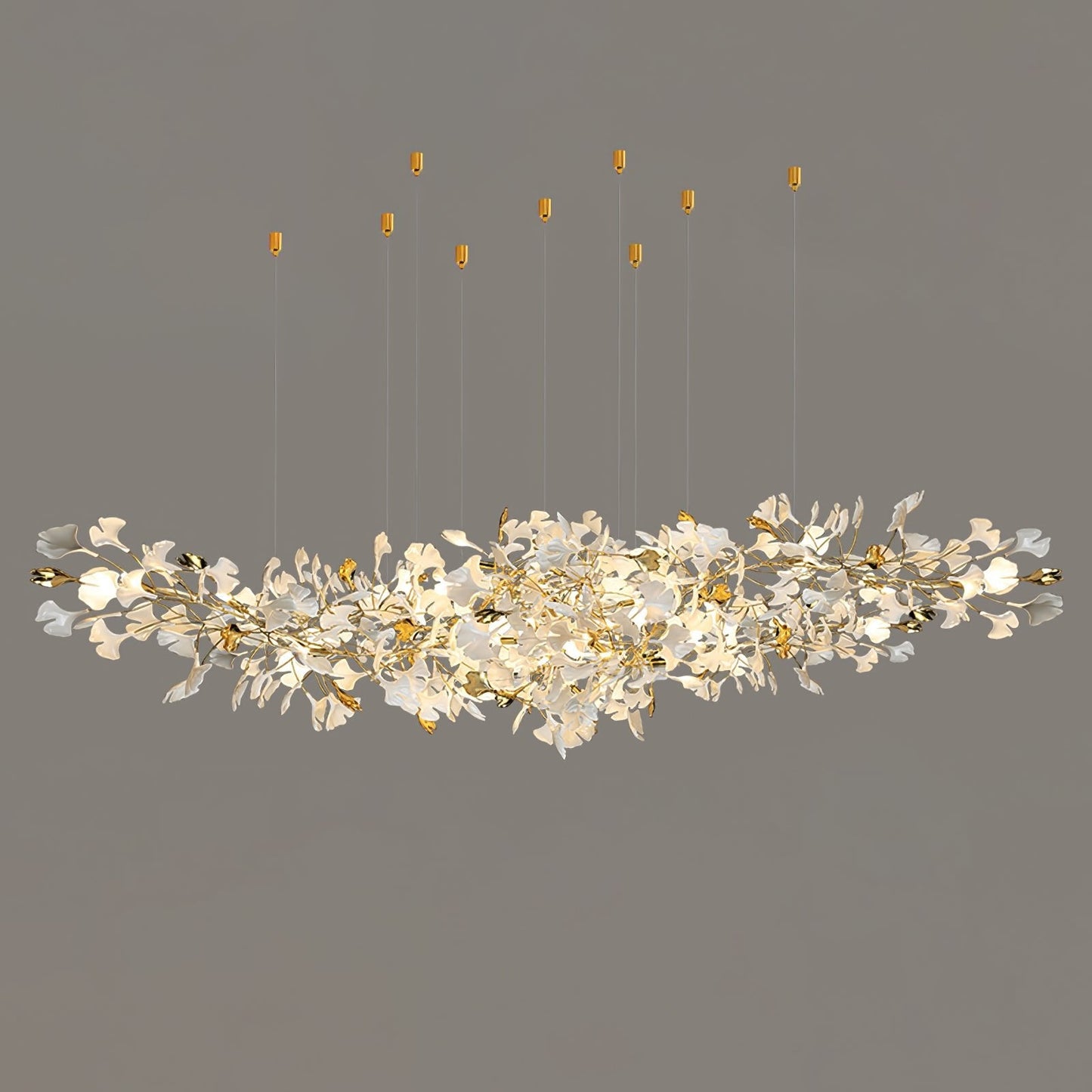 Gingko Drape Chandelier - Elegant Design with Adjustable Brightness