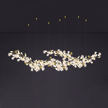 Gingko Drape Chandelier - Elegant Design with Adjustable Brightness