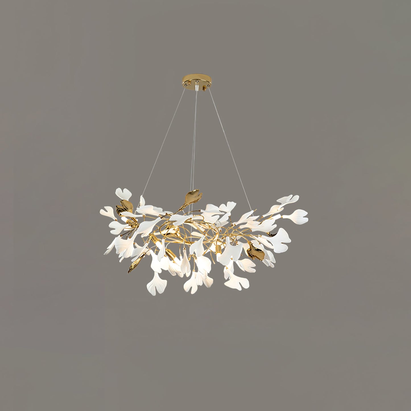 Gingko Drape Chandelier - Elegant Design with Adjustable Brightness