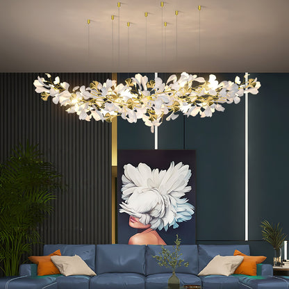 Gingko Drape Chandelier - Elegant Design with Adjustable Brightness