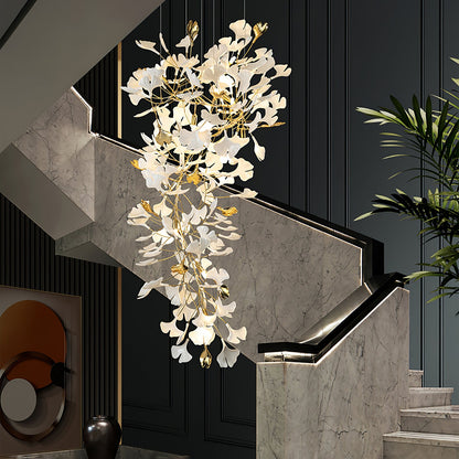 Gingko Drape Chandelier - Elegant Design with Adjustable Brightness