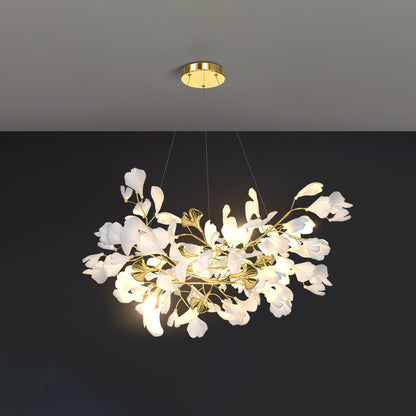 Gingko Drape Chandelier - Elegant Design with Adjustable Brightness