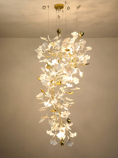 Gingko Drape Chandelier - Elegant Design with Adjustable Brightness