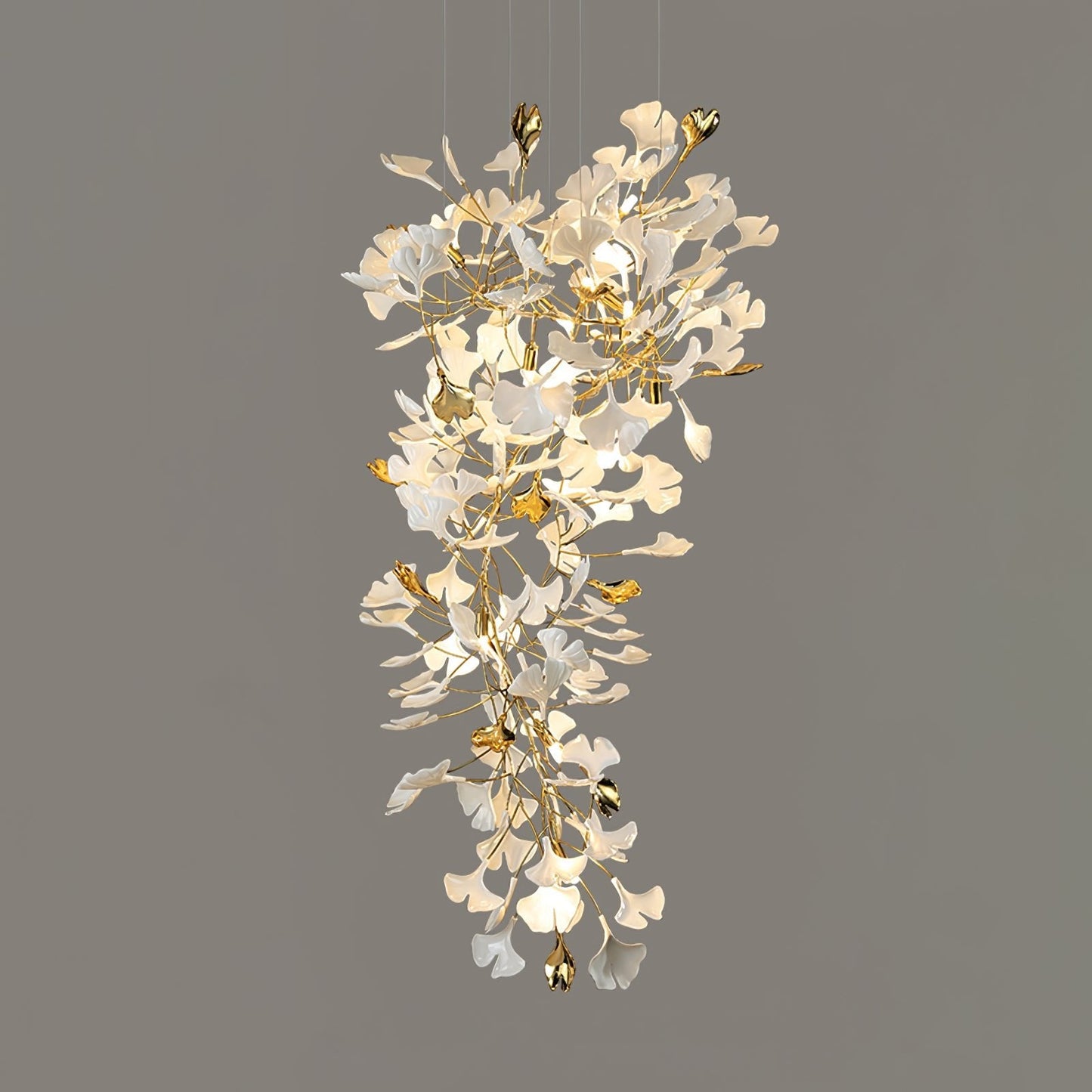 Gingko Drape Chandelier - Elegant Design with Adjustable Brightness