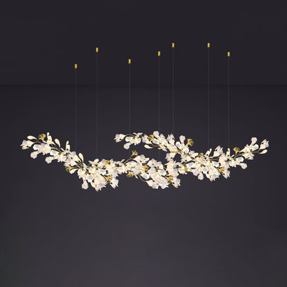 Gingko Drape Chandelier - Elegant Design with Adjustable Brightness