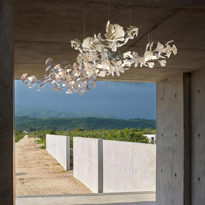 Gingko Leaves Chandelier - Elegant Design with Adjustable Brightness