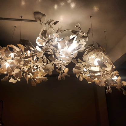 Gingko Leaves Chandelier - Elegant Design with Adjustable Brightness