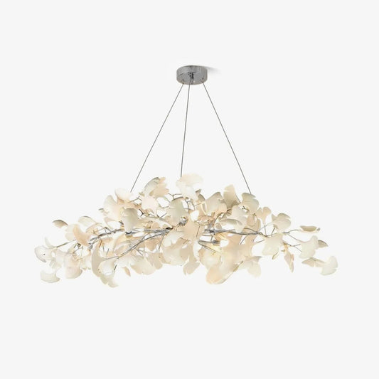 Gingko Plume Chandelier - Elegant Design with Adjustable Brightness