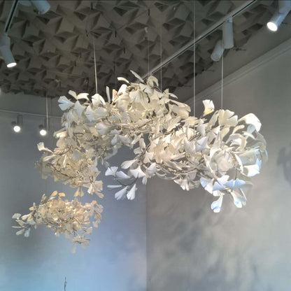 Gingko Chandelier C - Elegant Design with Adjustable Height & LED Ligh