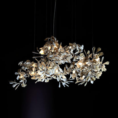 Gingko Chandelier C - Elegant Design with Adjustable Height & LED Ligh