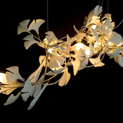 Gingko Chandelier C - Elegant Design with Adjustable Height & LED Ligh