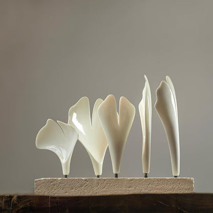 Gingko Chandelier C - Elegant Design with Adjustable Height & LED Ligh