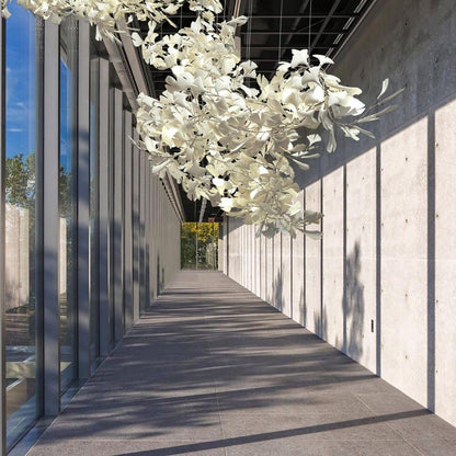 Gingko Chandelier C - Elegant Design with Adjustable Height & LED Ligh