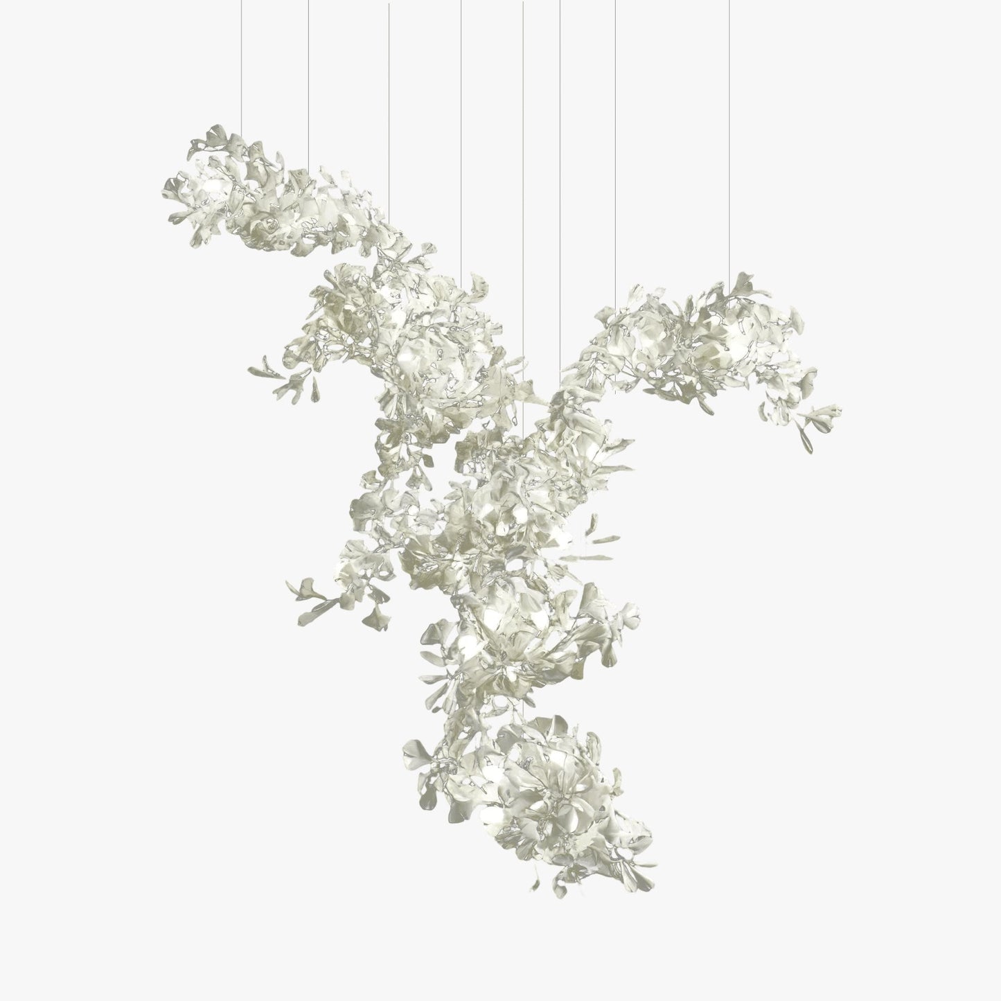 Gingko Combination Chandelier - Adjustable Height, Energy-Efficient LE