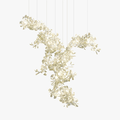 Gingko Combination Chandelier - Adjustable Height, Energy-Efficient LE