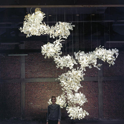 Gingko Combination Chandelier - Adjustable Height, Energy-Efficient LE