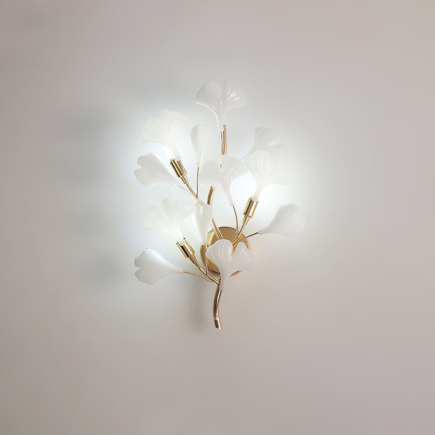 Gingko Modern Wall Lamp - LED Illumination & Adjustable Brightness