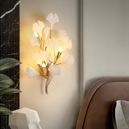 Gingko Modern Wall Lamp - LED Illumination & Adjustable Brightness