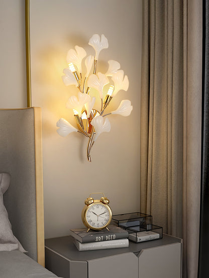 Gingko Modern Wall Lamp - LED Illumination & Adjustable Brightness