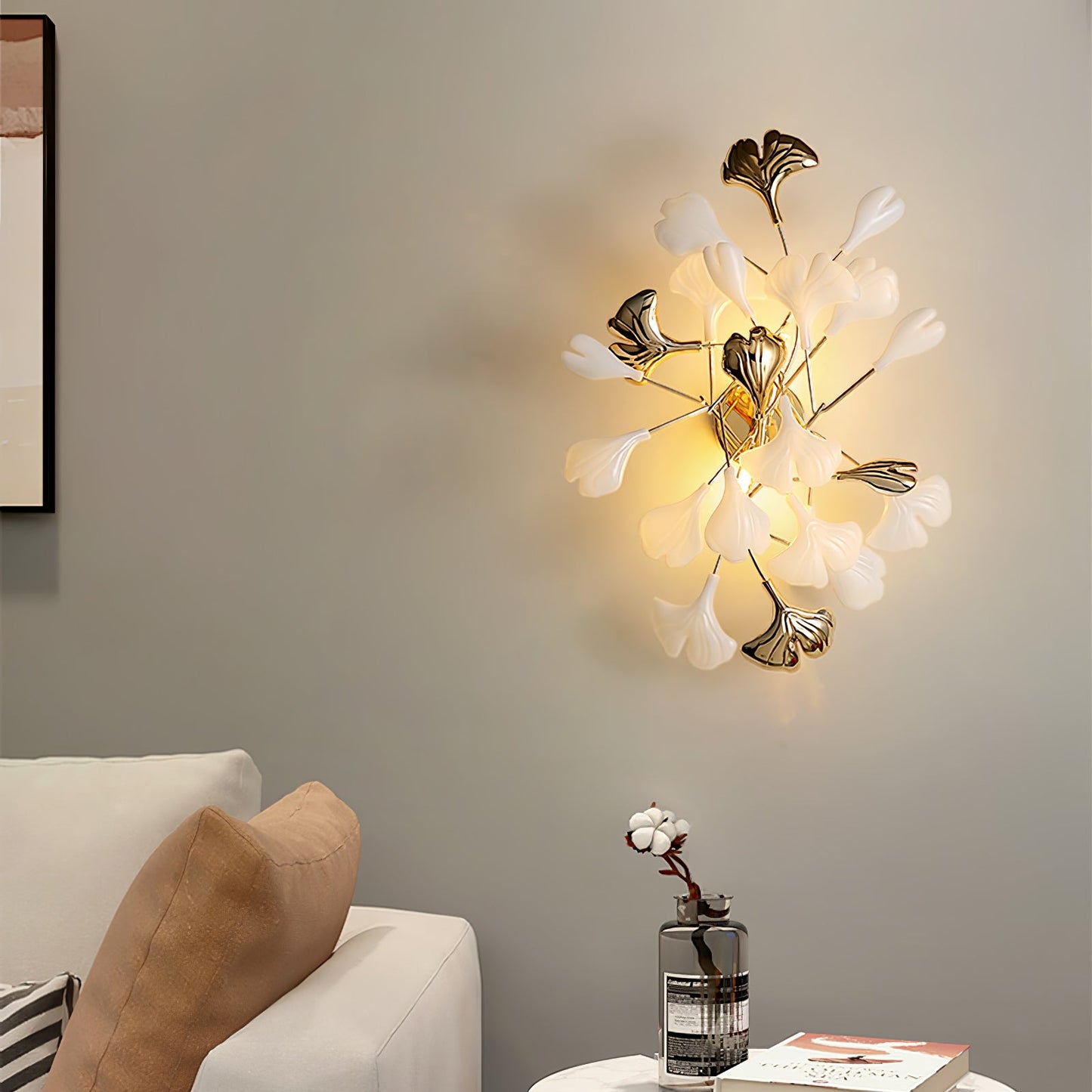 Gingko Modern Wall Lamp - LED Illumination & Adjustable Brightness