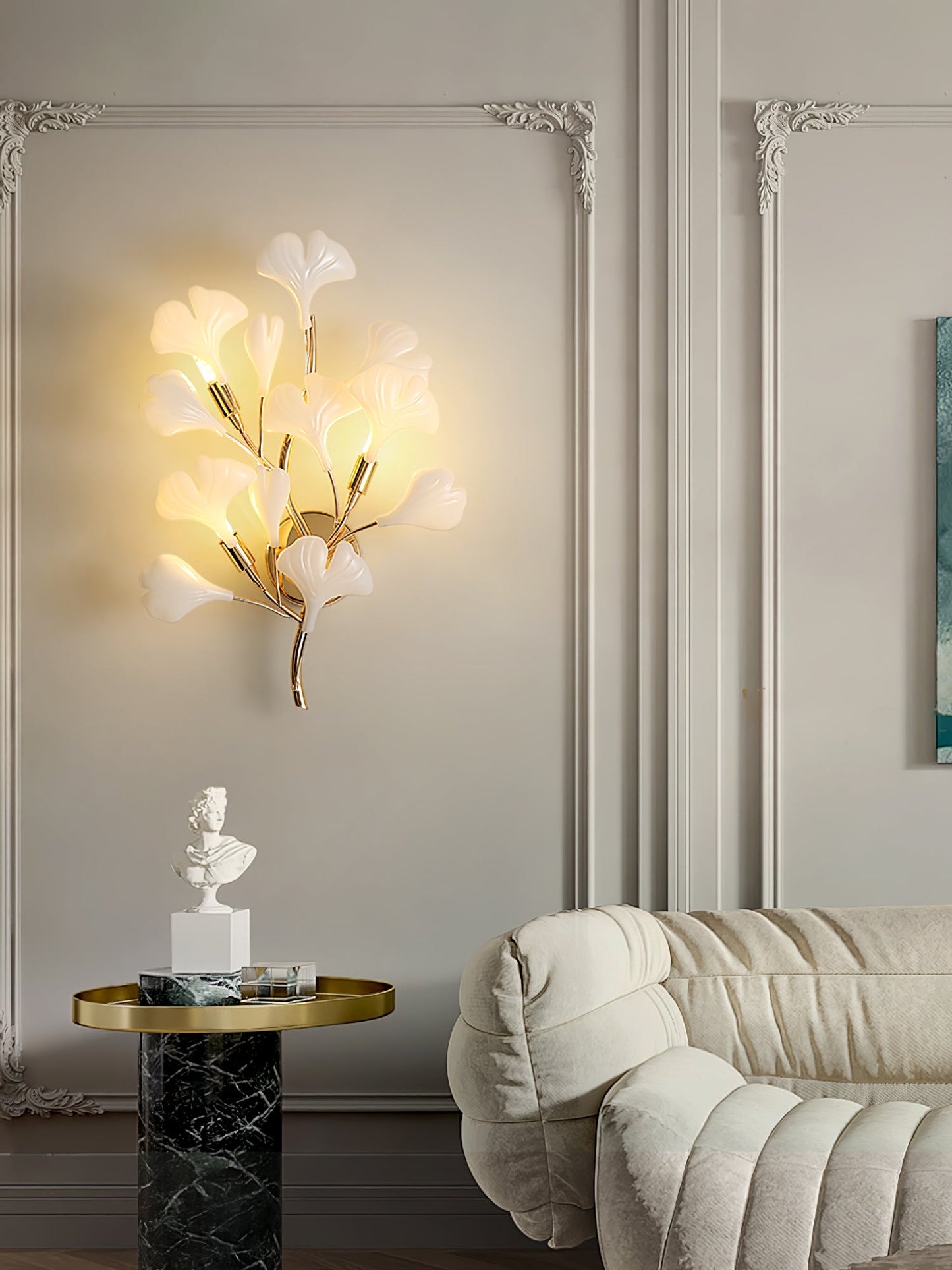Gingko Modern Wall Lamp - LED Illumination & Adjustable Brightness