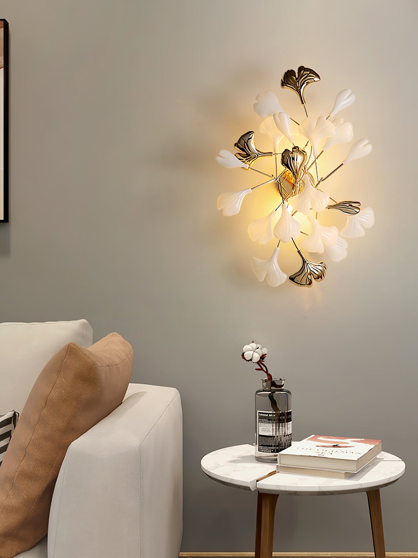Gingko Modern Wall Lamp - LED Illumination & Adjustable Brightness