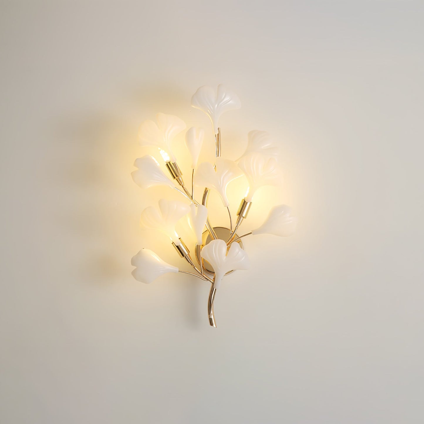 Gingko Modern Wall Lamp - LED Illumination & Adjustable Brightness