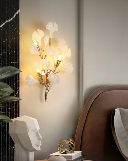 Gingko Modern Wall Lamp - LED Illumination & Adjustable Brightness