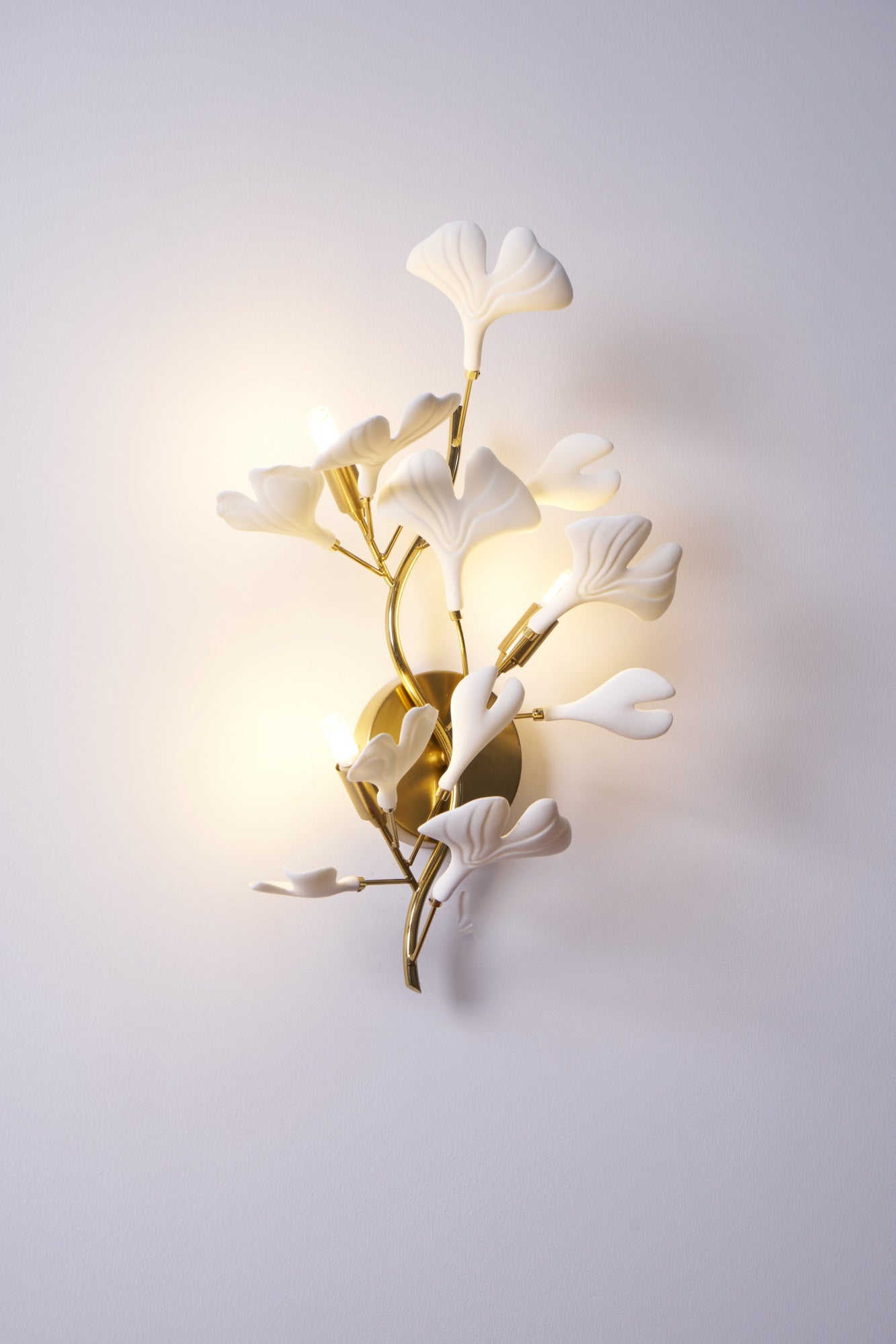Gingko Modern Wall Lamp - LED Illumination & Adjustable Brightness