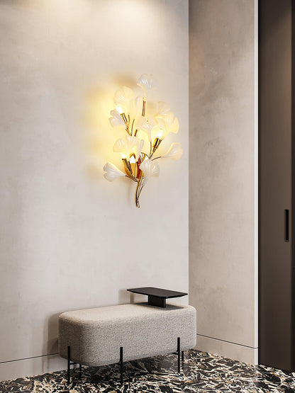 Gingko Modern Wall Lamp - LED Illumination & Adjustable Brightness