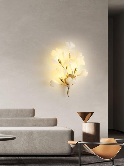 Gingko Modern Wall Lamp - LED Illumination & Adjustable Brightness