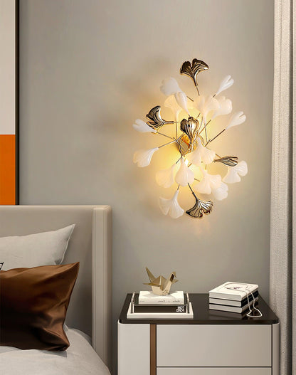 Gingko Modern Wall Lamp - LED Illumination & Adjustable Brightness