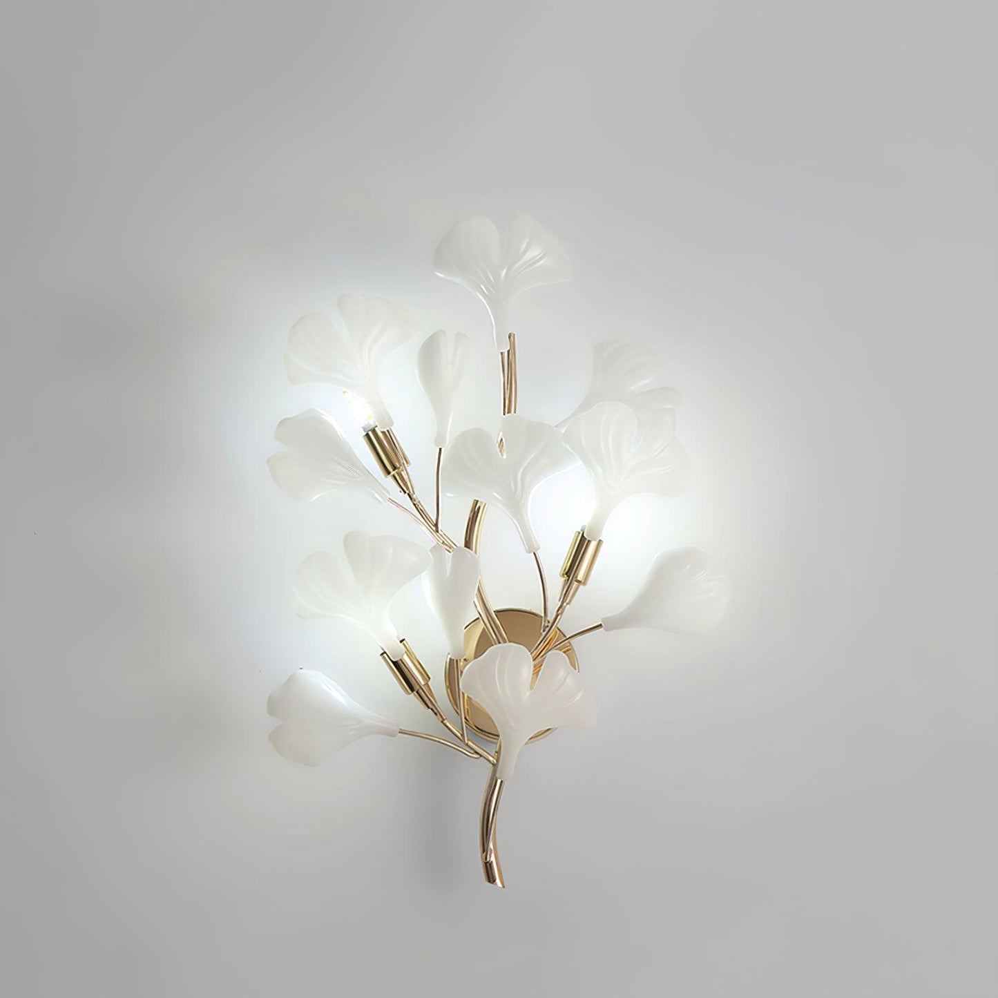 Gingko Modern Wall Lamp - LED Illumination & Adjustable Brightness