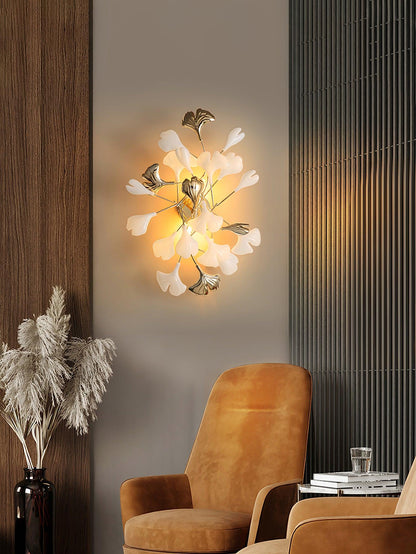 Gingko Modern Wall Lamp - LED Illumination & Adjustable Brightness