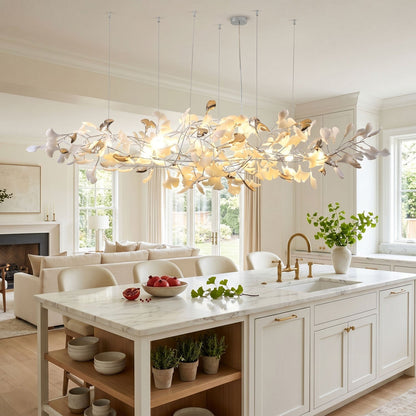 Ginkgo Cloud Chandelier - Modern LED Lighting with Adjustable Brightne