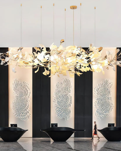 Ginkgo Cloud Chandelier - Modern LED Lighting with Adjustable Brightne