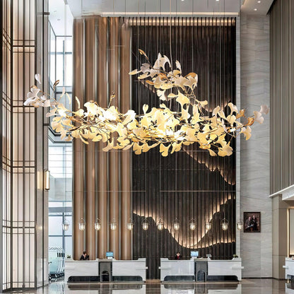 Ginkgo Cloud Chandelier - Modern LED Lighting with Adjustable Brightne